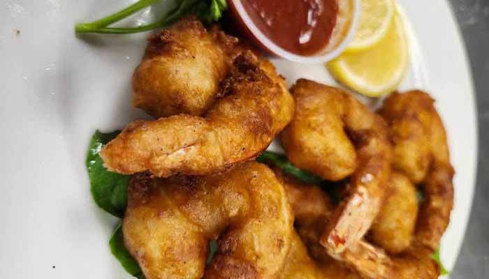 Fried shrimp from Popps Place